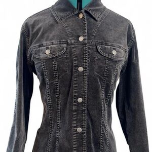 Chico's Charcoal velvet Jacket